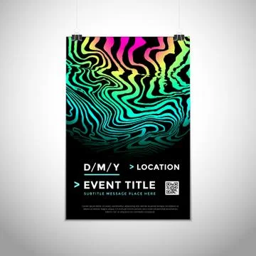 Abstract vector background poster design . Stock Illustration