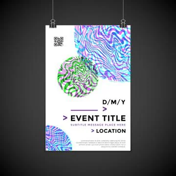 Abstract vector background poster design . Stock Illustration