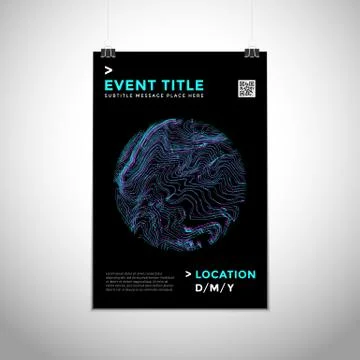 Abstract vector background poster design . Stock Illustration