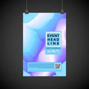 Abstract vector background poster design . Stock Illustration