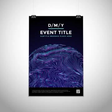 Abstract vector background poster design . Stock Illustration