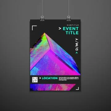 Abstract vector background poster design . Stock Illustration