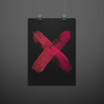 Abstract vector background poster design . Stock Illustration