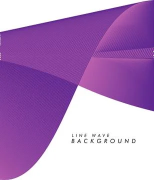 Abstract vector background with purple color wave. Color wavy lines Stock Illustration