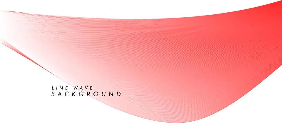 Abstract vector background with red color wave Stock Illustration