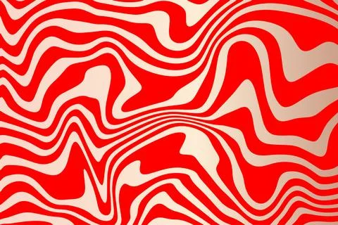 Abstract vector background of red wavy lines on a golden background. Textur.. Stock Illustration