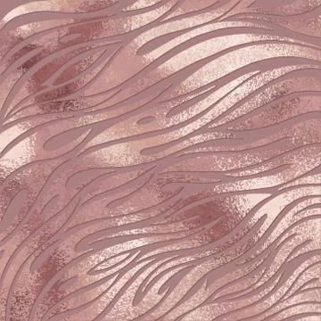 Abstract vector background. Rose gold. Imitation foil. Stockillustratie