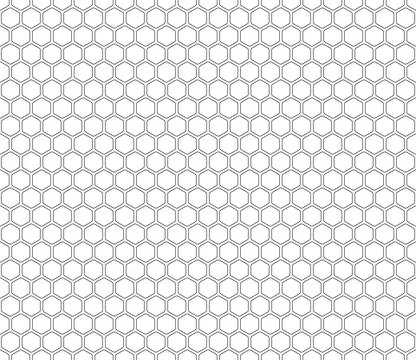 Abstract vector background. Rounded hexagons mosaic pattern. Hexagon geomet.. Stock Illustration