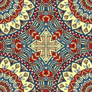 Abstract vector background seamless pattern Stock Illustration