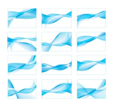 Abstract vector background set Stock Illustration