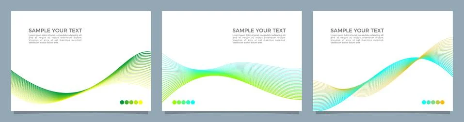 Abstract vector background set Stock Illustration
