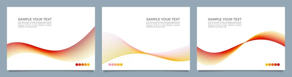 Abstract vector background set Stock Illustration