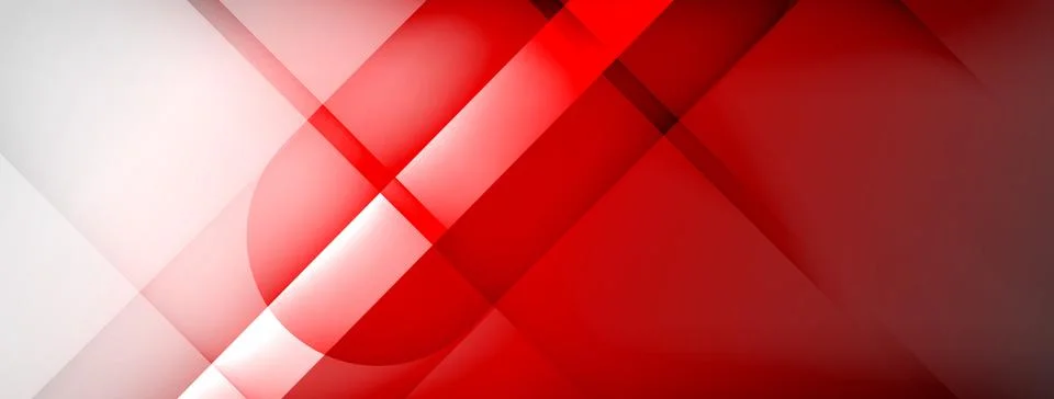 Abstract vector background. Shadow lines and lights with round elements and Illustrazione stock