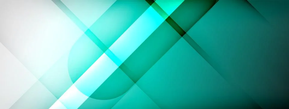 Abstract vector background. Shadow lines and lights with round elements and Stock Illustration