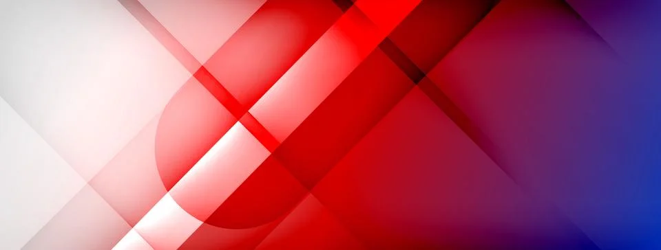 Abstract vector background. Shadow lines and lights with round elements and Illustrazione stock
