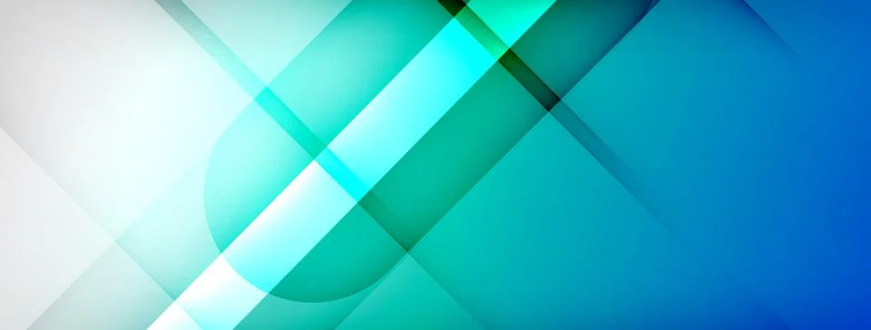 Abstract vector background. Shadow lines and lights with round elements and Stock Illustration