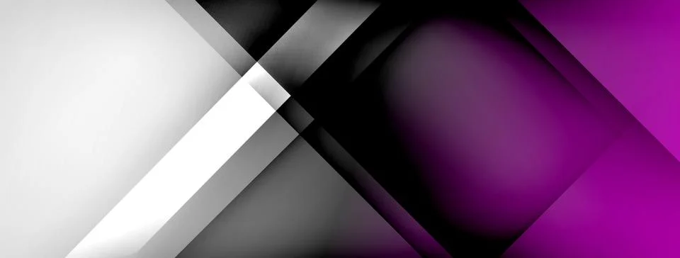 Abstract vector background. Shadow lines and lights with round elements and Stock Illustration