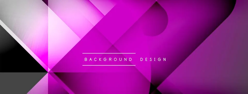 Abstract vector background. Shadow lines and lights with round elements and Illustrazione stock