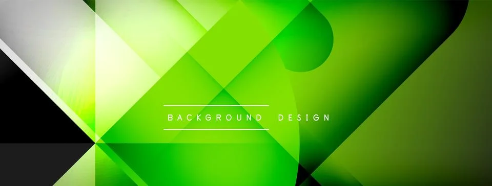 Abstract vector background. Shadow lines and lights with round elements and Illustrazione stock