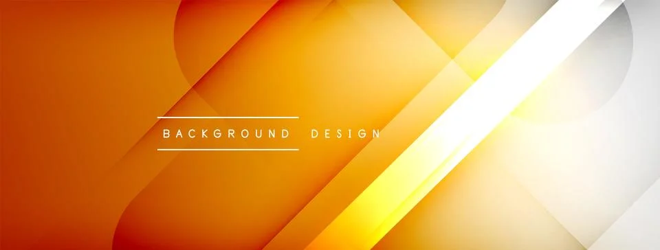 Abstract vector background. Shadow lines and lights with round elements and Illustrazione stock