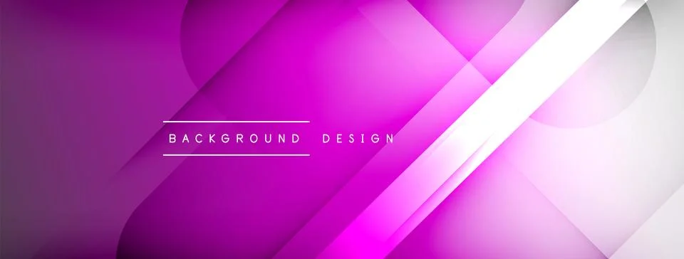 Abstract vector background. Shadow lines and lights with round elements and 库存插图