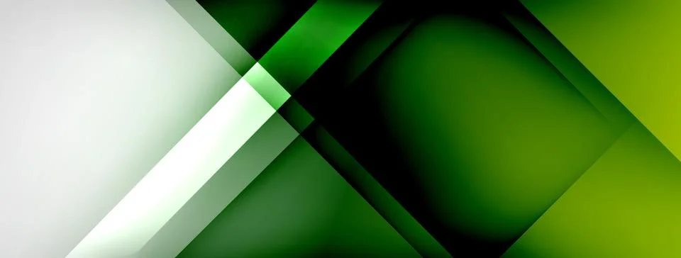 Abstract vector background. Shadow lines and lights with round elements and Illustrazione stock