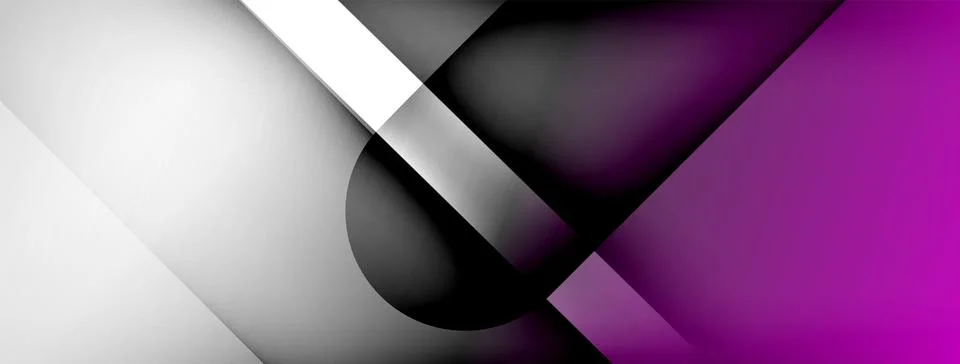 Abstract vector background. Shadow lines and lights with round elements and イラスト素材