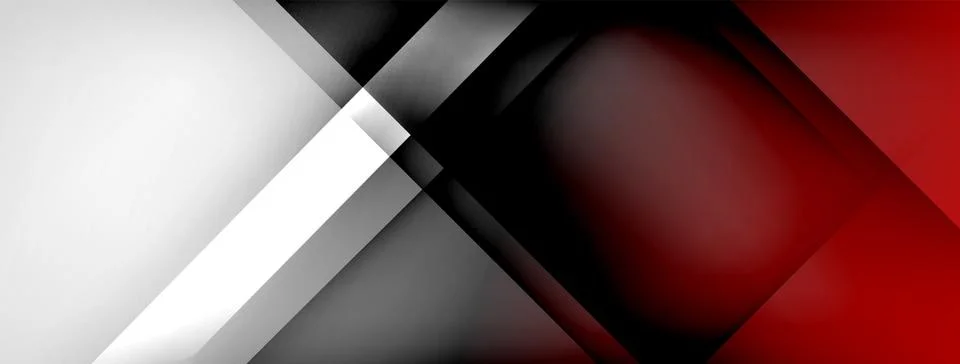 Abstract vector background. Shadow lines and lights with round elements and Illustrazione stock