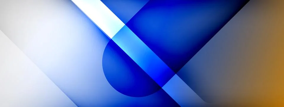 Abstract vector background. Shadow lines and lights with round elements and イラスト素材