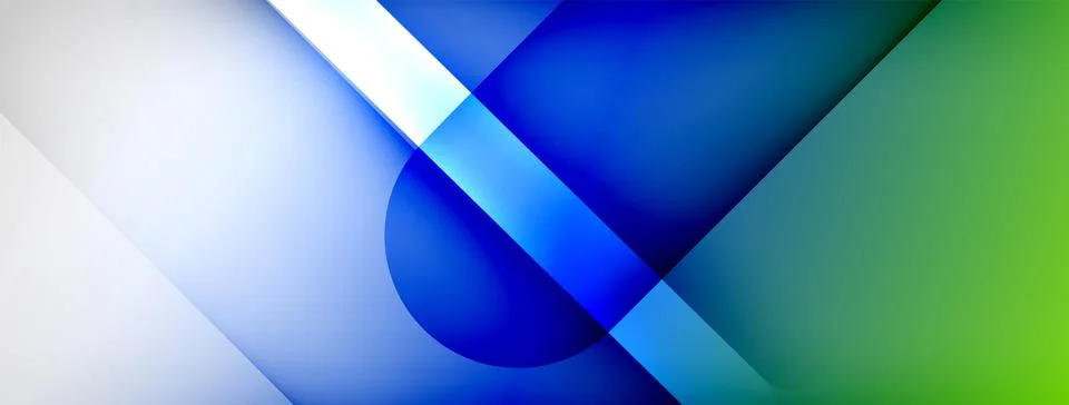 Abstract vector background. Shadow lines and lights with round elements and Stockillustratie