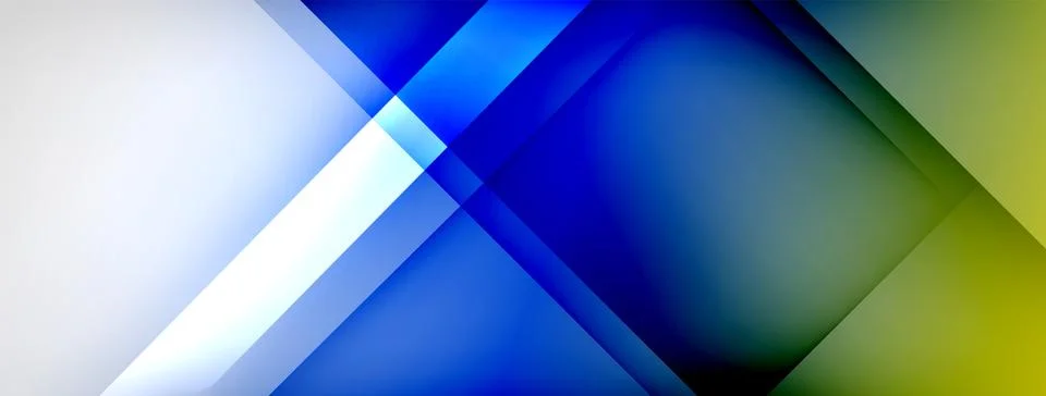 Abstract vector background. Shadow lines and lights with round elements and Illustrazione stock