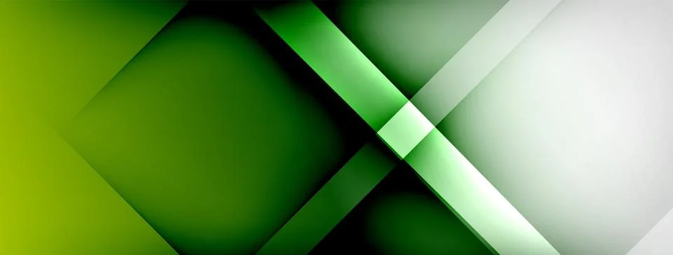 Abstract vector background. Shadow lines and lights with round elements and Stock Illustration