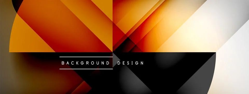 Abstract vector background. Shadow lines and lights with round elements and イラスト素材