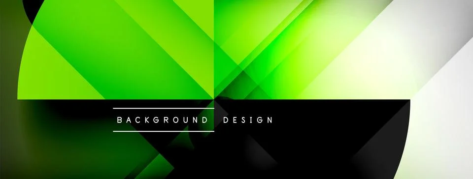 Abstract vector background. Shadow lines and lights with round elements and Illustrazione stock