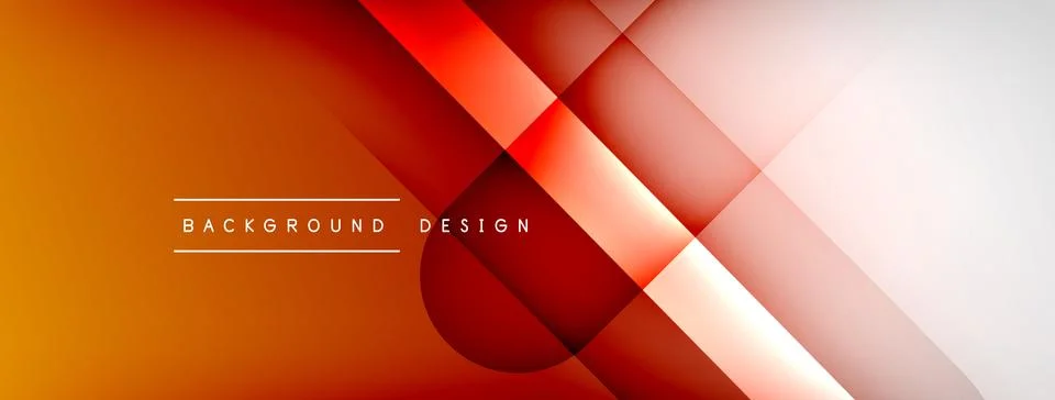 Abstract vector background. Shadow lines and lights with round elements and Stockillustratie