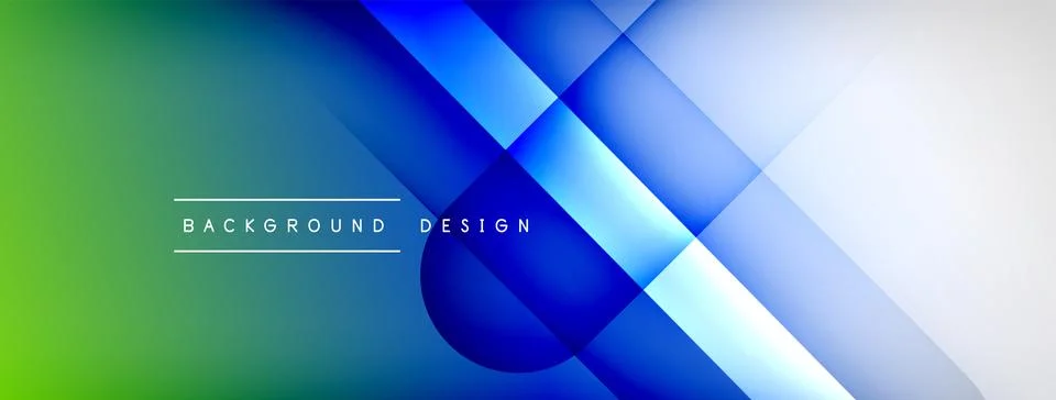 Abstract vector background. Shadow lines and lights with round elements and Illustrazione stock