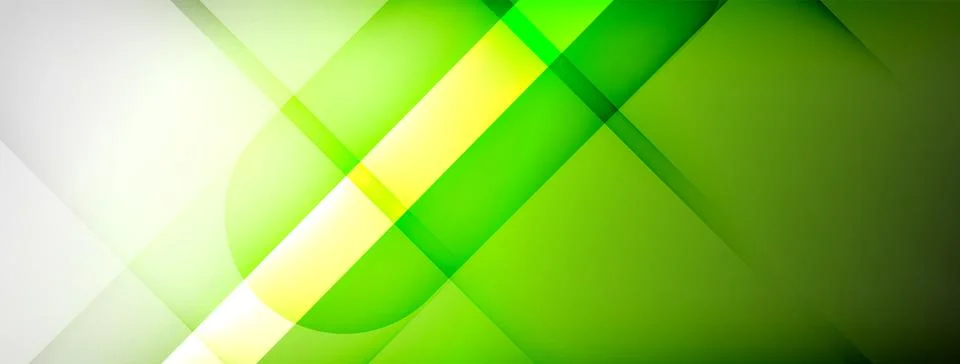 Abstract vector background. Shadow lines and lights with round elements and Stock Illustration