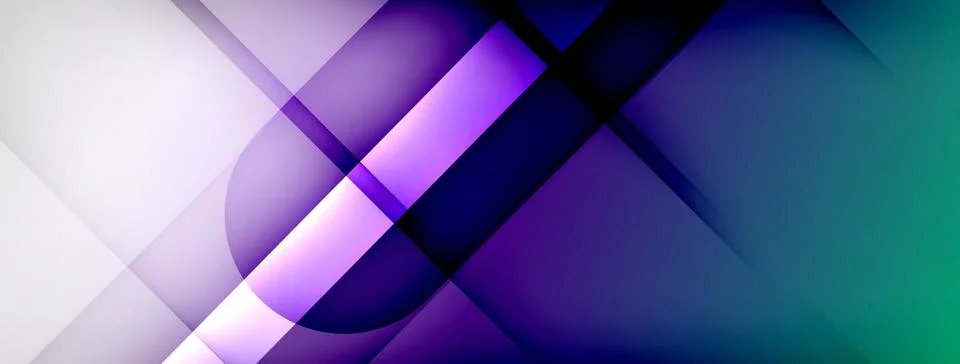 Abstract vector background. Shadow lines and lights with round elements and イラスト素材