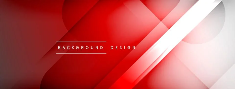 Abstract vector background. Shadow lines and lights with round elements and Stock Illustration