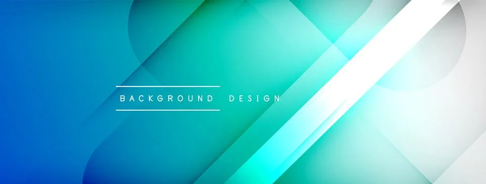 Abstract vector background. Shadow lines and lights with round elements and Illustrazione stock