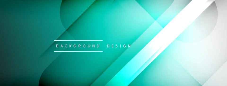 Abstract vector background. Shadow lines and lights with round elements and Illustrazione stock