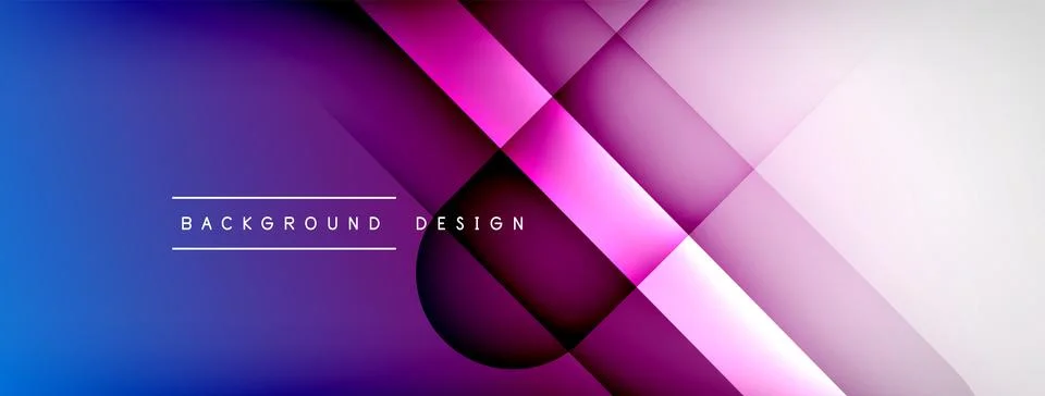 Abstract vector background. Shadow lines and lights with round elements and 스톡 일러스트