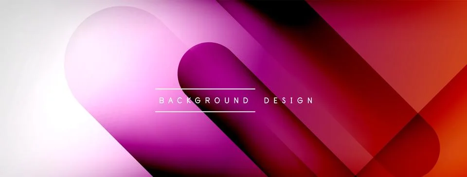 Abstract vector background. Shadow lines and lights with round elements and Stockillustratie
