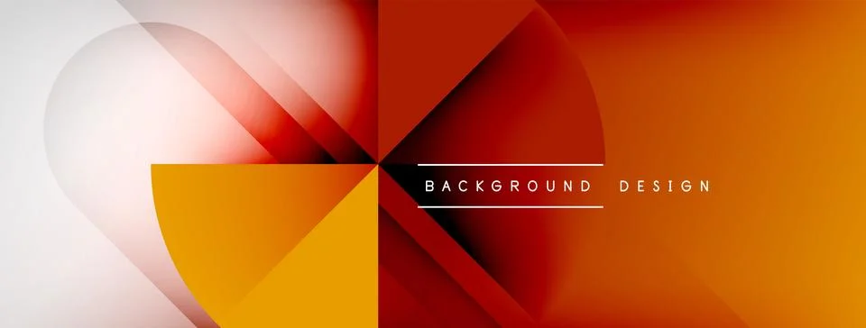 Abstract vector background. Shadow lines and lights with round elements and Stock Illustration