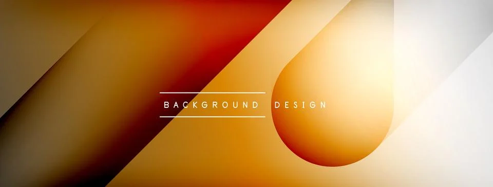 Abstract vector background. Shadow lines and lights with round elements and Stock Illustration