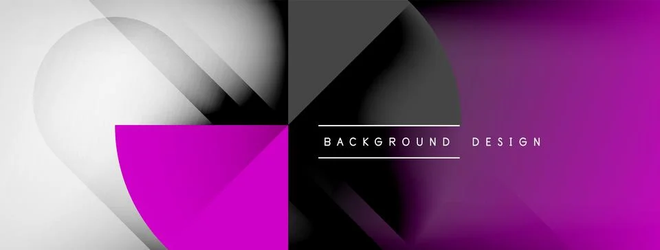 Abstract vector background. Shadow lines and lights with round elements and 스톡 일러스트