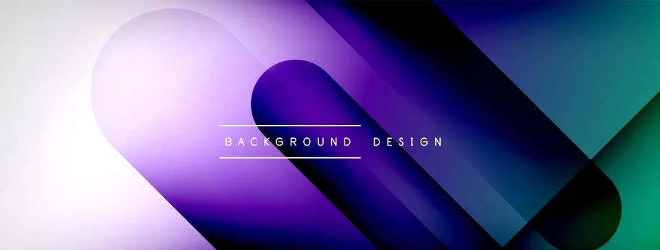 Abstract vector background. Shadow lines and lights with round elements and Stock Illustration