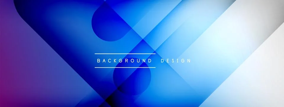 Abstract vector background. Shadow lines and lights with round elements and Illustrazione stock