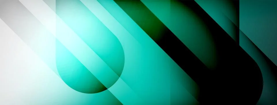 Abstract vector background. Shadow lines and lights with round elements and 스톡 일러스트