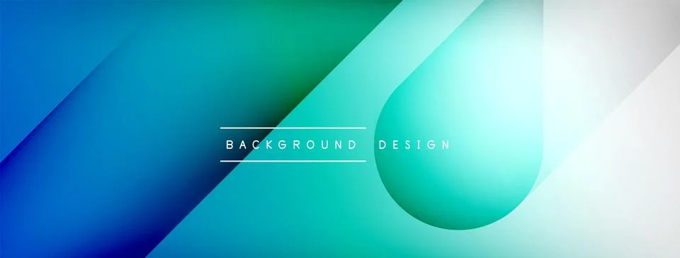 Abstract vector background. Shadow lines and lights with round elements and Stock Illustration
